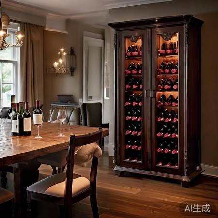 红酒柜宜摆餐厅,空间巧用不突兀