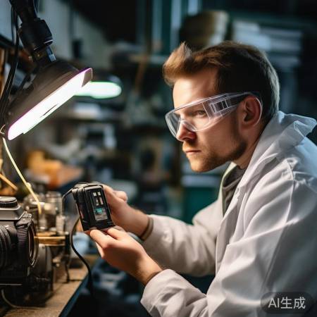 相机拆后盖，拧螺丝，取电池仓。