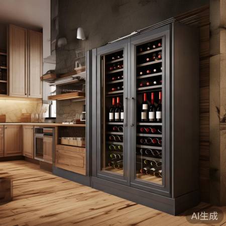 北欧红酒柜尺寸：40-60cm