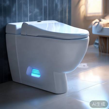 智能马桶，自动冲洗，温暖如厕。