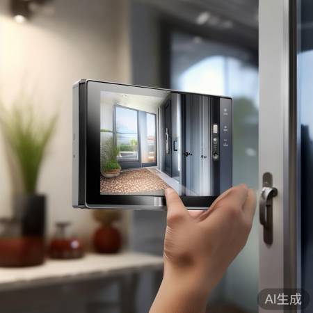 智能锁监控屏：画质清晰，易操作