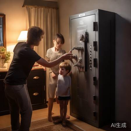 小心使用保险柜，勿让儿童触碰，