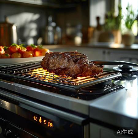 集成灶烧烤,锁水入味,羊骨待熟