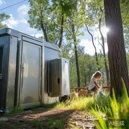 户外卫生间热水装置，享受户外洗