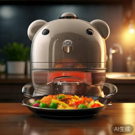 小熊蒸烤一体机，炒菜方便，清洗