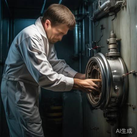 关闭进水阀,清杂物或换阀门