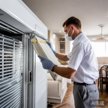 中央空调保养：滤网清洗，管道检