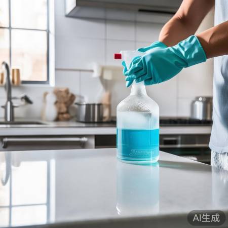 “白醋+洗洁精，安全清洁手套护