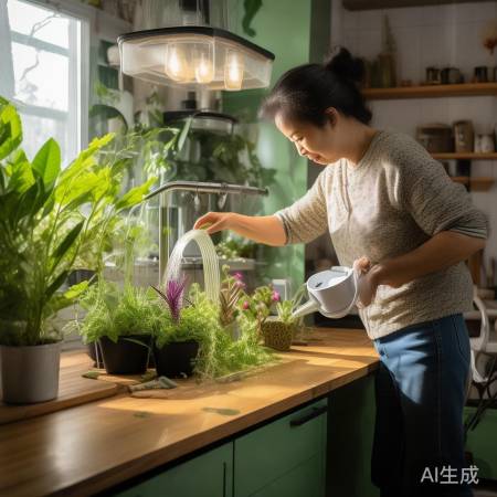 环保油烟机浇花,绿色节能生活