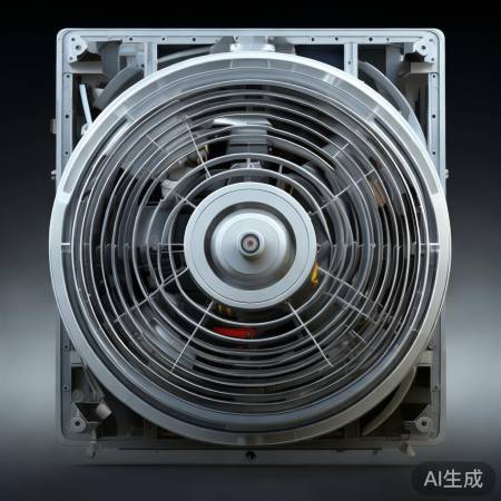 风机盘管图：圆形/椭圆形风叶，