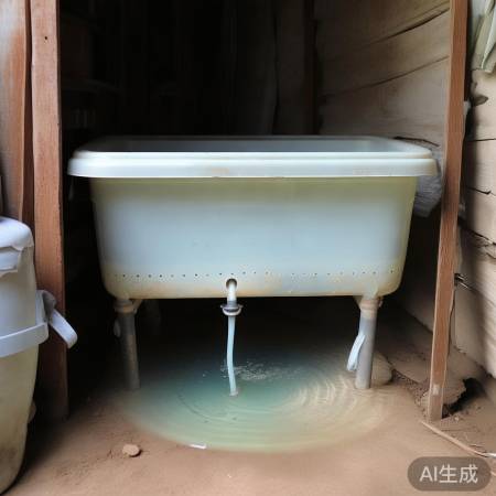 自制洗衣槽,节水再利用