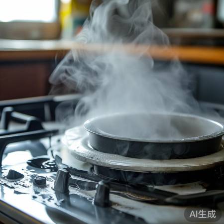 燃气灶出气孔堵塞？热水浸泡10