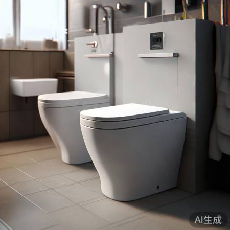 坑距360mm,壁挂或分体马桶