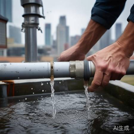 PVC管接雨水管,防倒灌空调管
