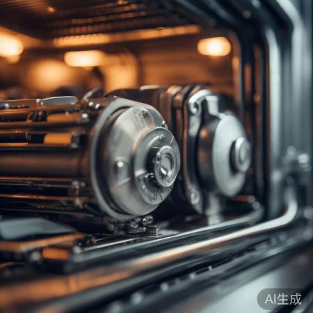 油烟机底部电机，拆壳可见