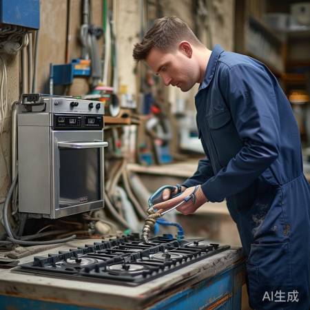 燃气灶安装前，检查匹配与工具。