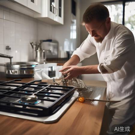 安装燃气灶，安全第一，检查密封