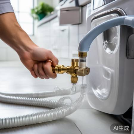 水管连接水泵接合器与洗衣机水箱