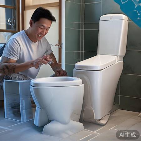 联塑智能马桶115，简易安装，