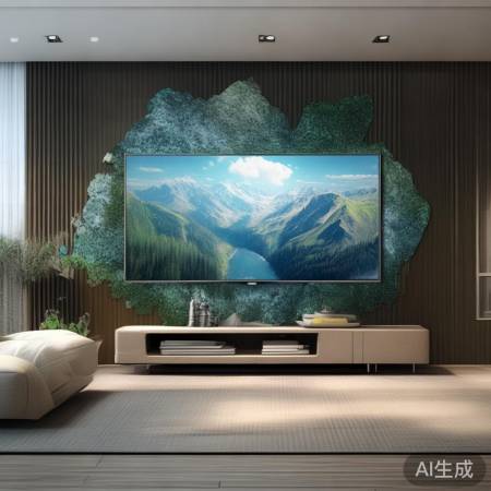 3D电视背景墙，美观科技，家居