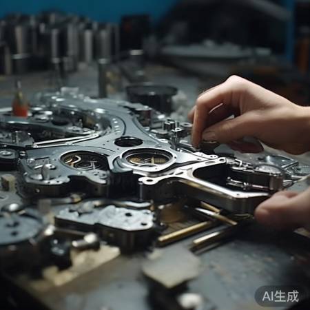 组装锁具，零部件成整体