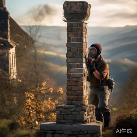 烟囱定期检，维护保安全。