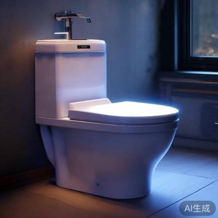 智能马桶手机，自动亮起，夜灯温