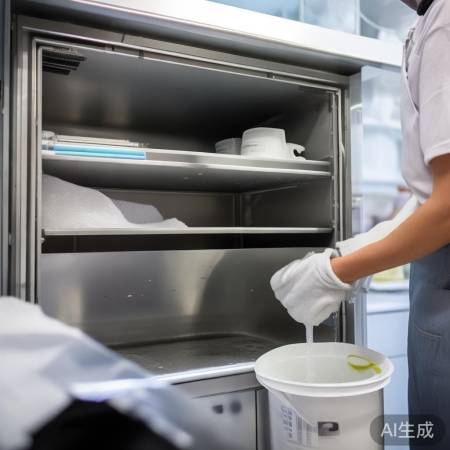 消毒柜清洁，温水中性剂擦拭