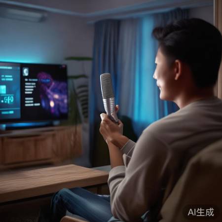 话筒配对成功，语音控制正常。