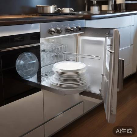 大容量消毒柜，安心餐具消毒。