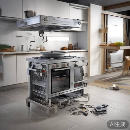 集成灶拆装步骤，安全先行。