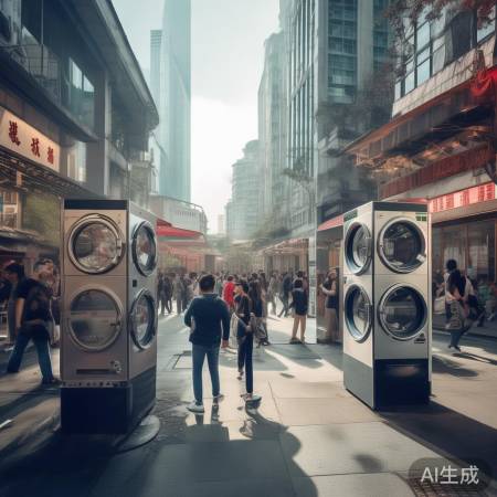 上海街头共享洗衣机，一城千机现