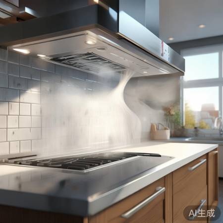 选集成灶排烟窗，看吸力与噪音。