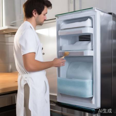 “除霜步骤：断电、软刷轻扫，勿