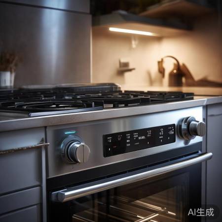 集成灶LED屏显风速功率，烹饪