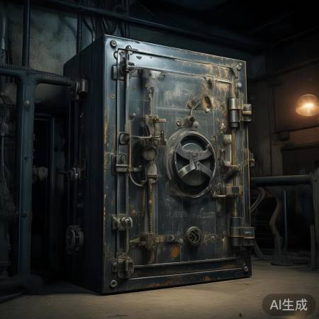 老式机械保险柜，耐用品，百年传