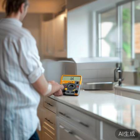 检查消毒柜插座电压，操作简单。