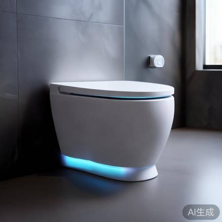 智能马桶盖，科技感十足，功能丰