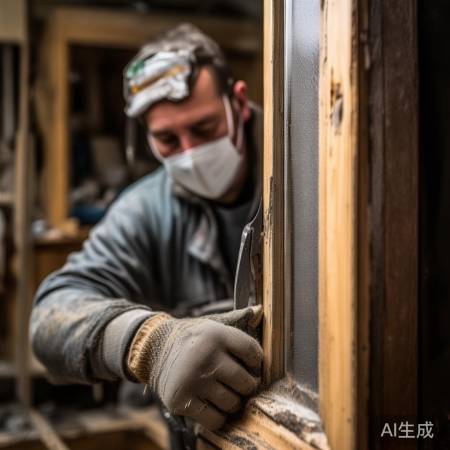 拆旧网纱，轻撕勿刮花门框