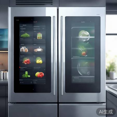 “智能冰箱，触控操作，远程掌控