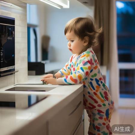 “儿童勿近热水器，安全第一。”