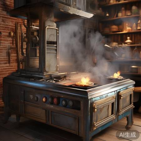 传统分体灶，简单易操作。