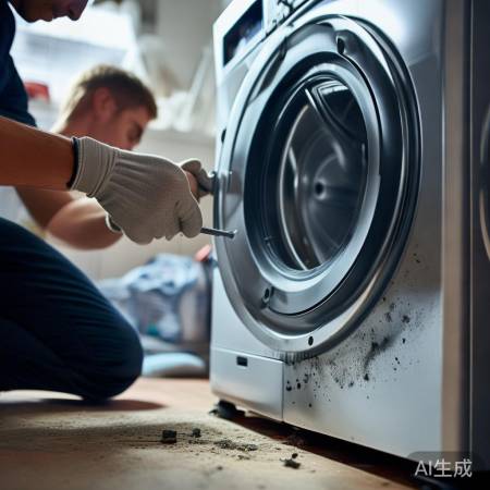 检查洗衣机螺丝，确保底座牢固。