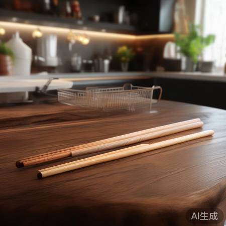 选吸水性差碗筷，防水印。