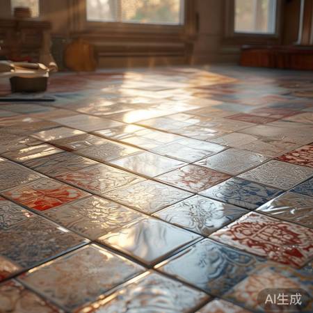 瓷砖晾晒固化为光滑