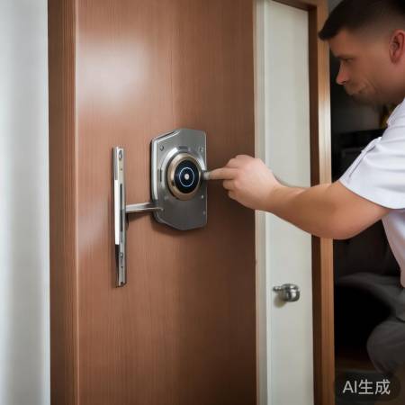 指纹锁安装,师傅上门调试