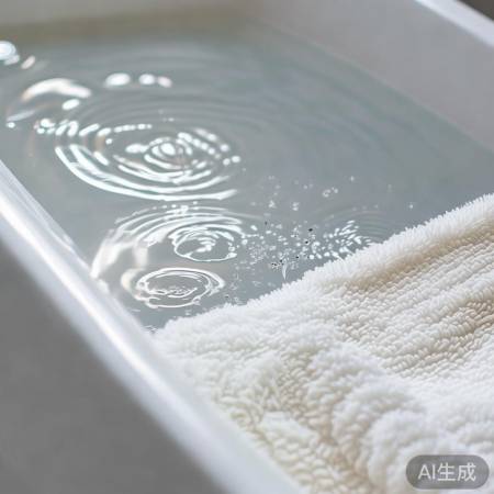 “毛巾先浸泡再洗,污渍易脱落”