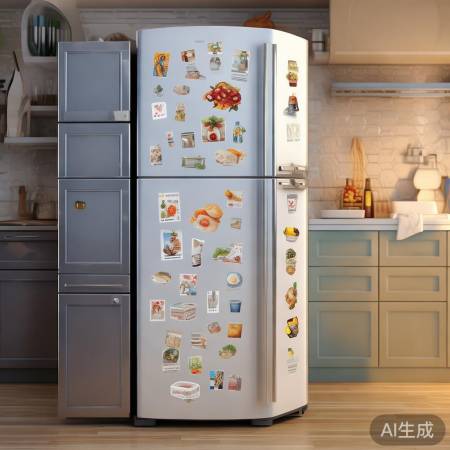 冰箱门贴纸艺术布局