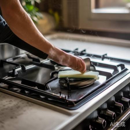 “烹饪后速清油污”