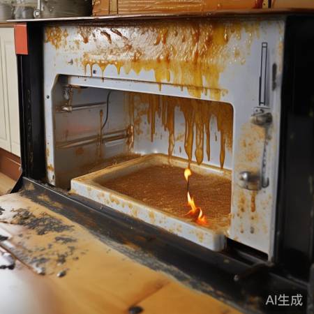 深井式灶具易积油垢,隐患大